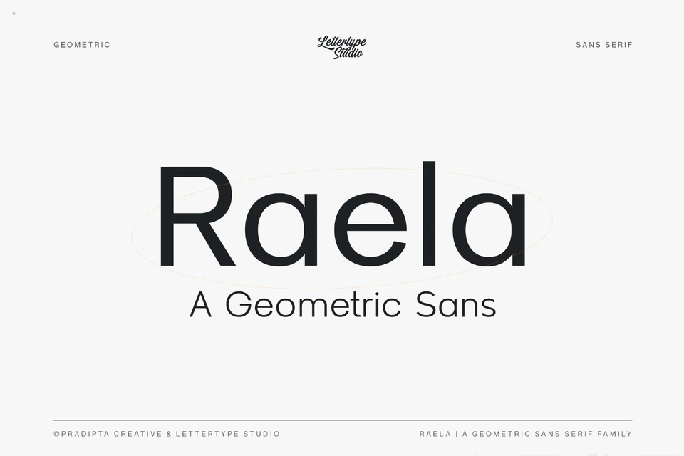Raela a Geometric Sans Serif Family