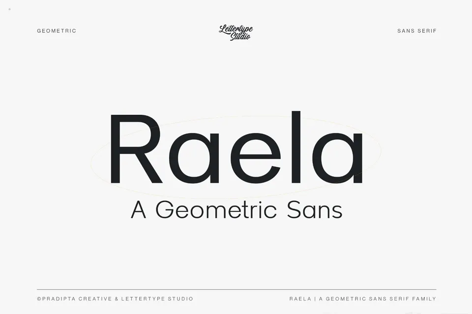 Raela a Geometric Sans Serif Family