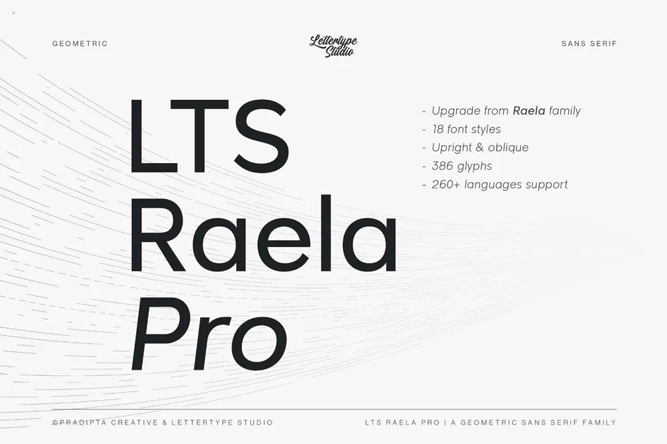 Raela Pro a Geometric Sans Serif Family