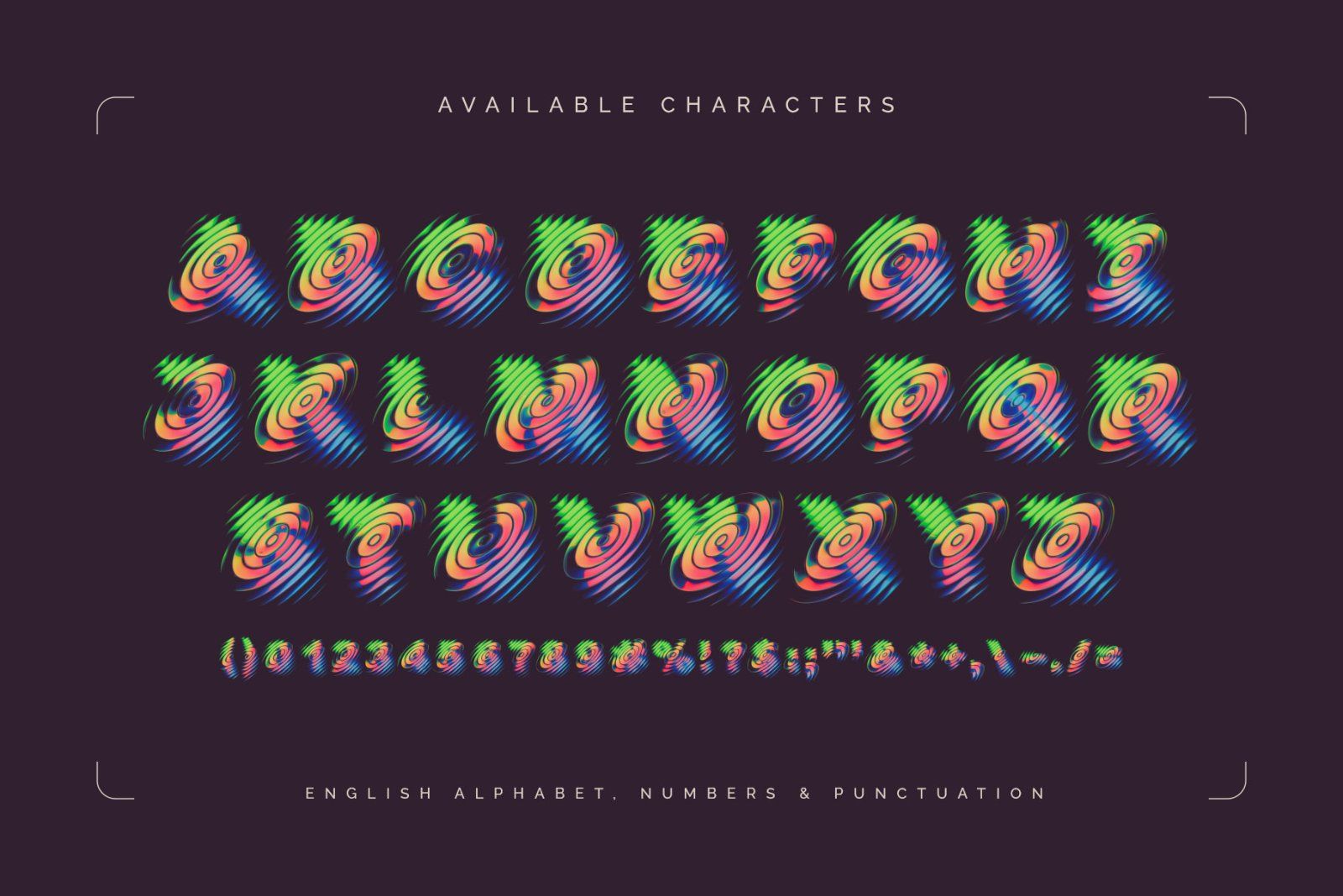 Rainbow Orb - Color Bitmap Font — image 4