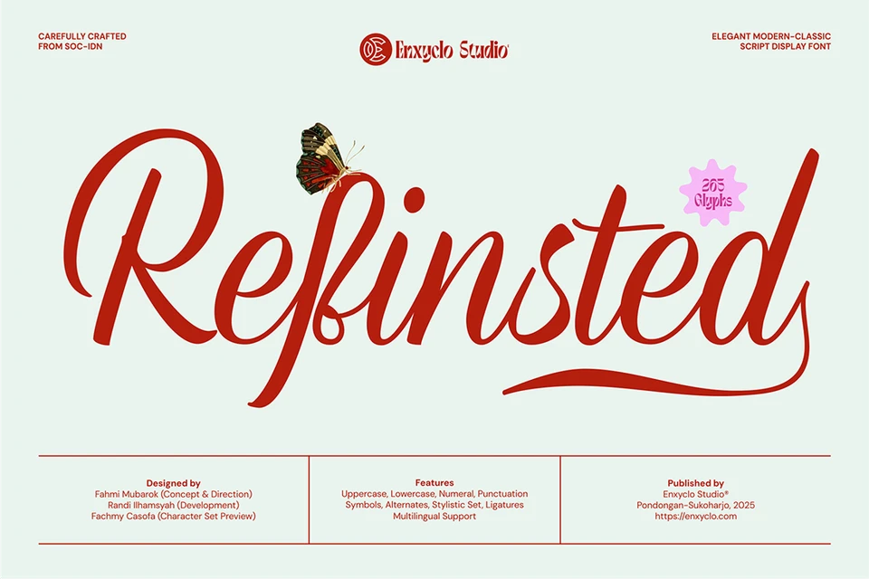 Refinsted — Elegant Script Calligraphy Font