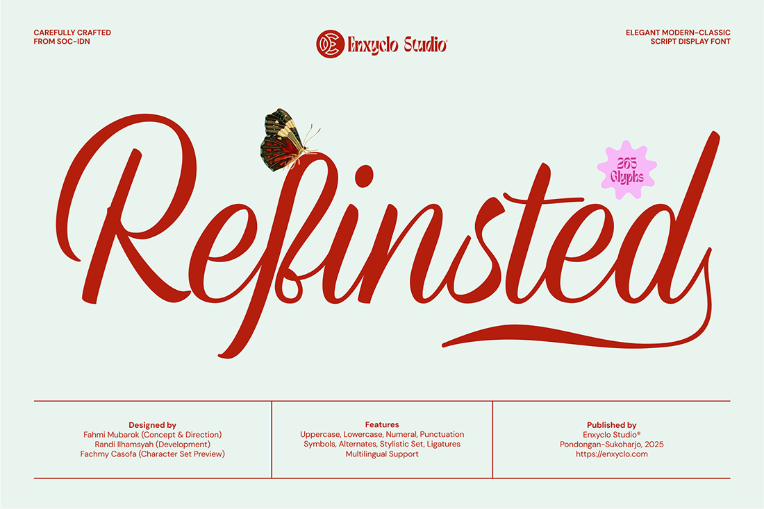 Refinsted — Elegant Script Calligraphy Font