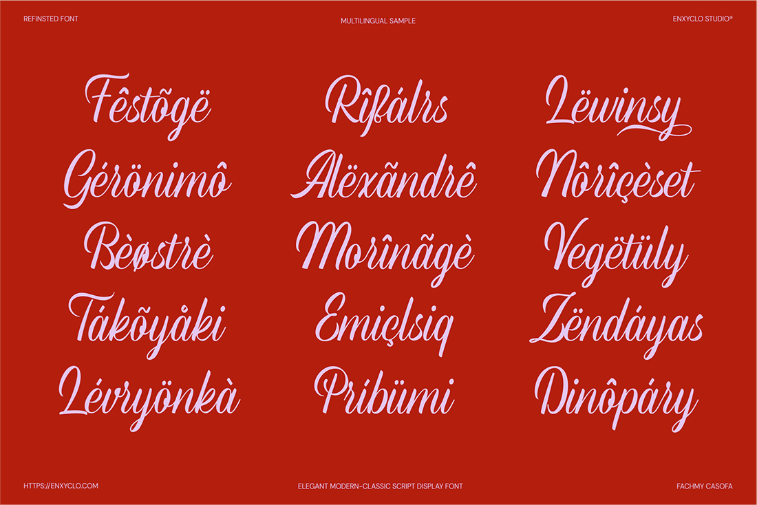 Refinsted — Elegant Script Calligraphy Font