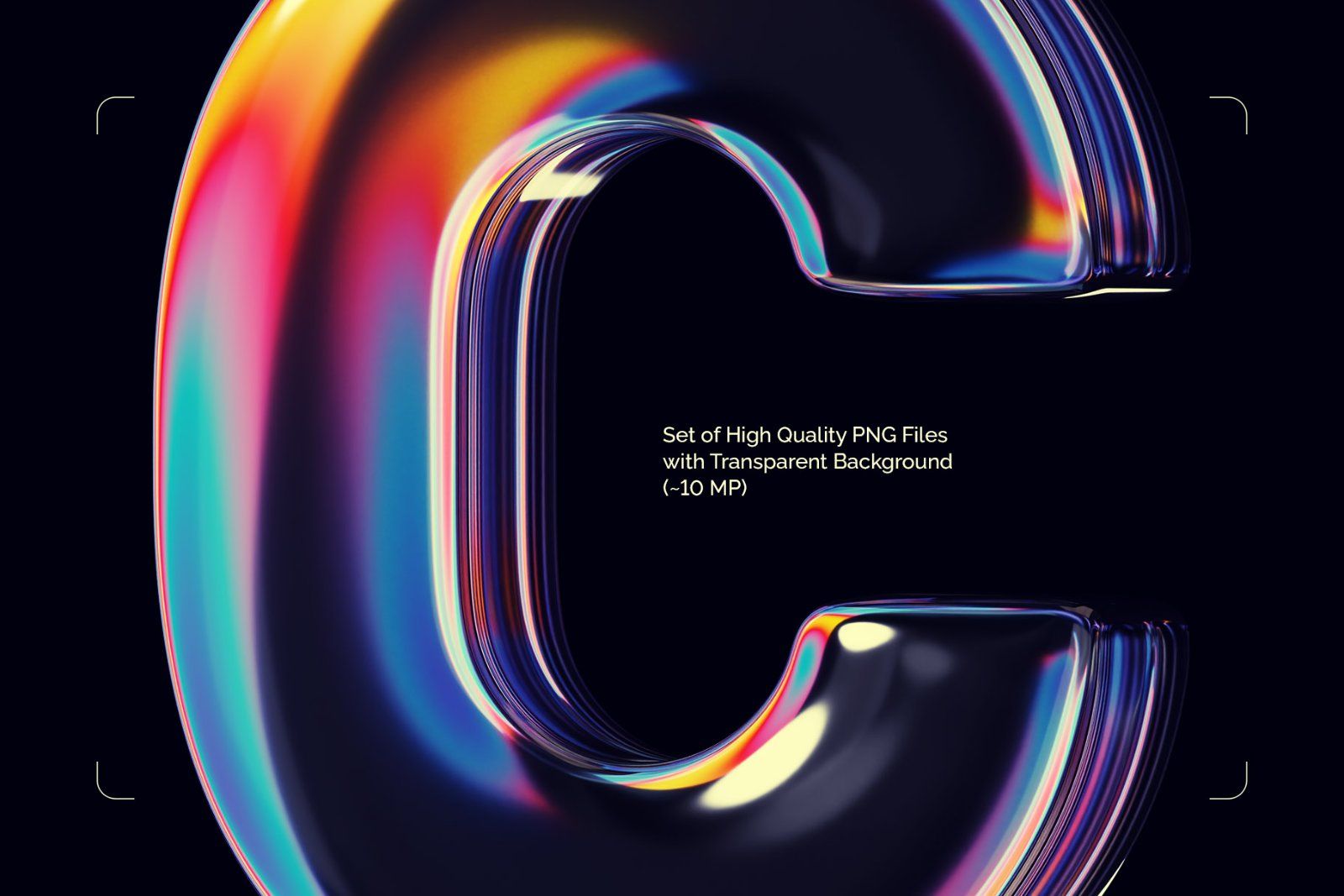 Refraction Ray - Color Bitmap Font — image 4