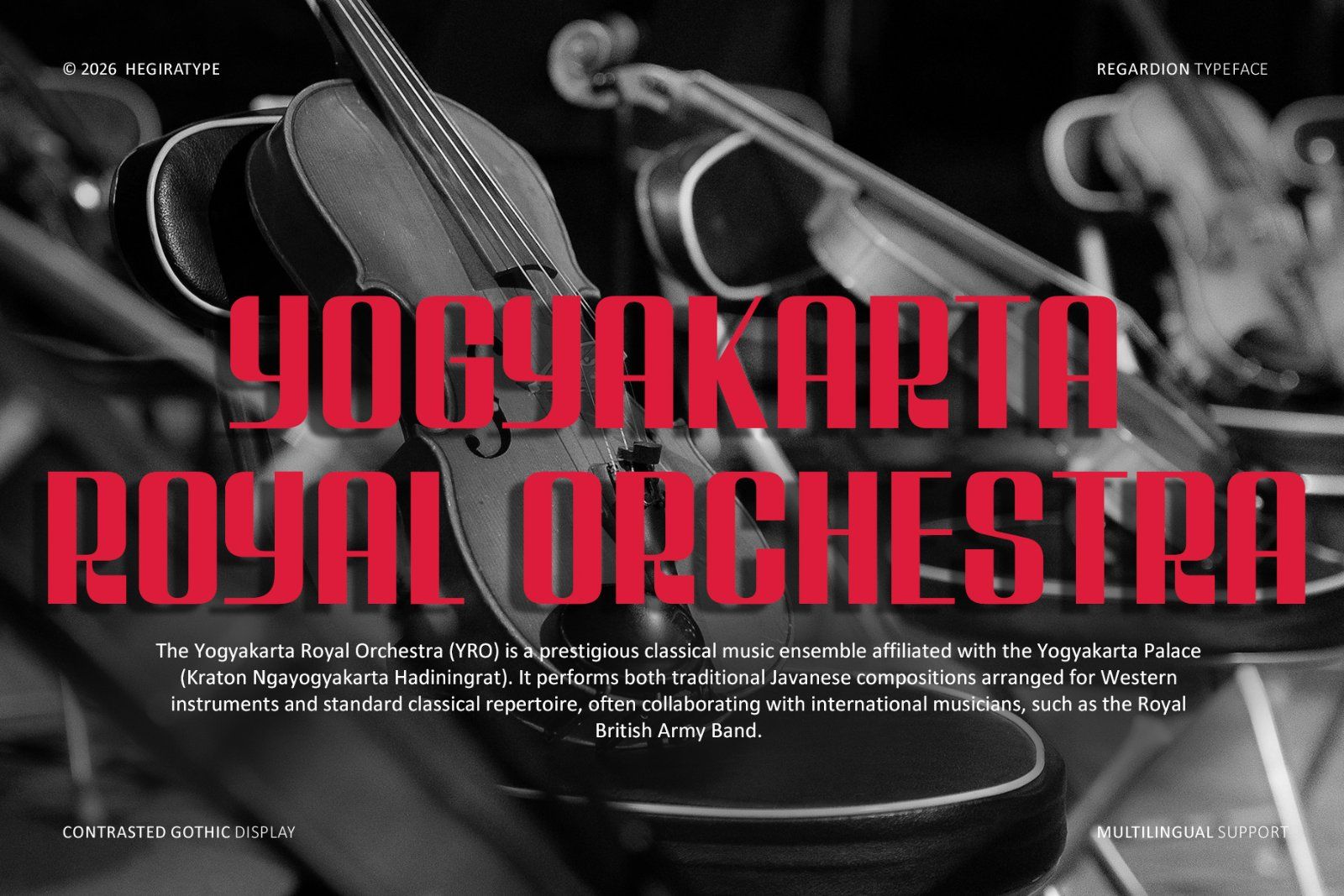 Regardion_a Contrasted gothic display font