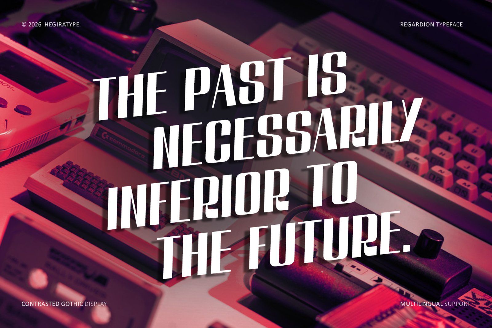 Regardion_a Contrasted gothic display font