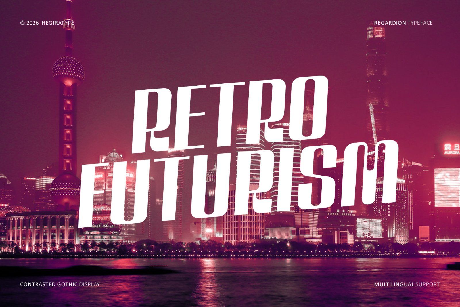 Regardion_a Contrasted gothic display font