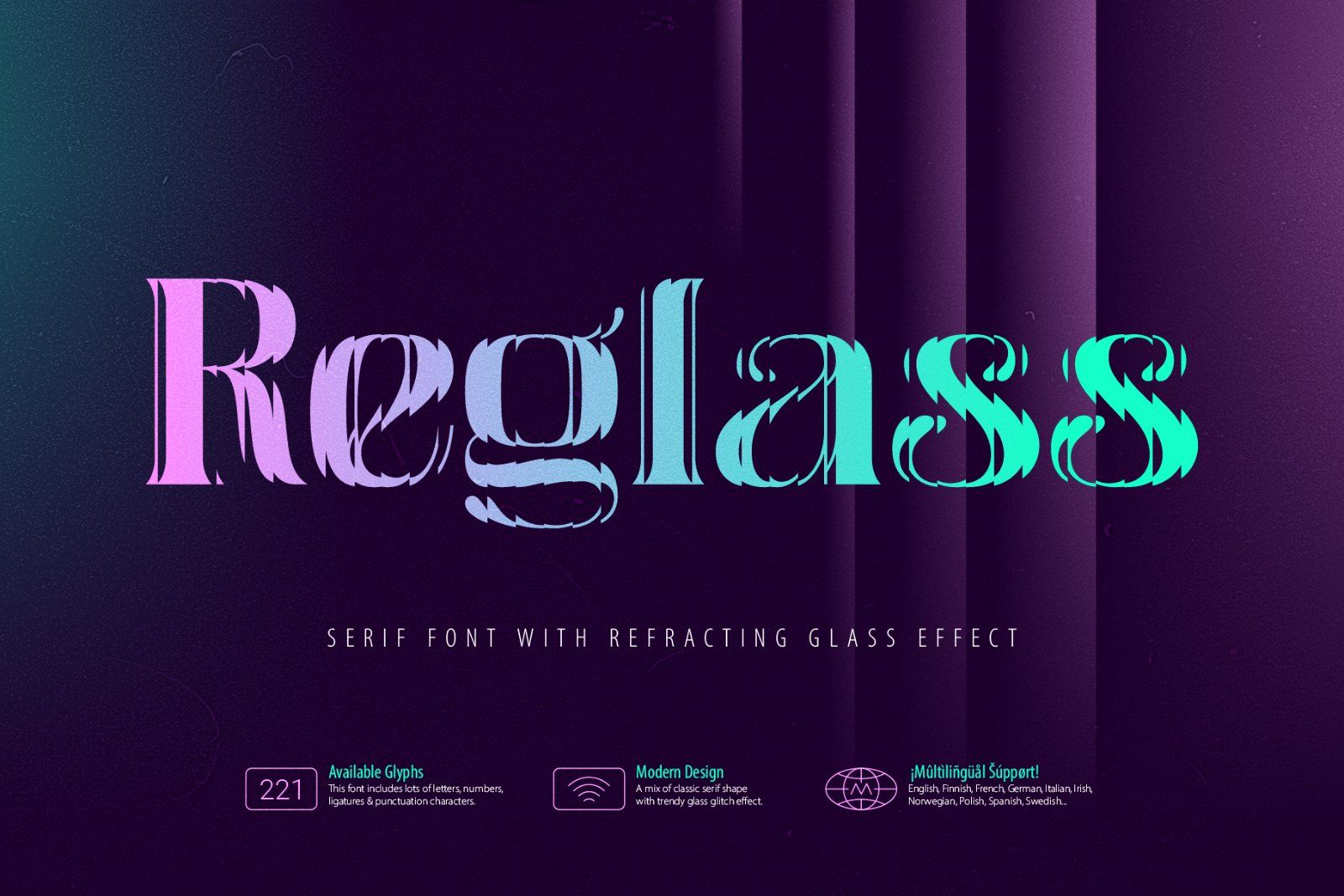 Reglass - Refractive Serif Font — image 1