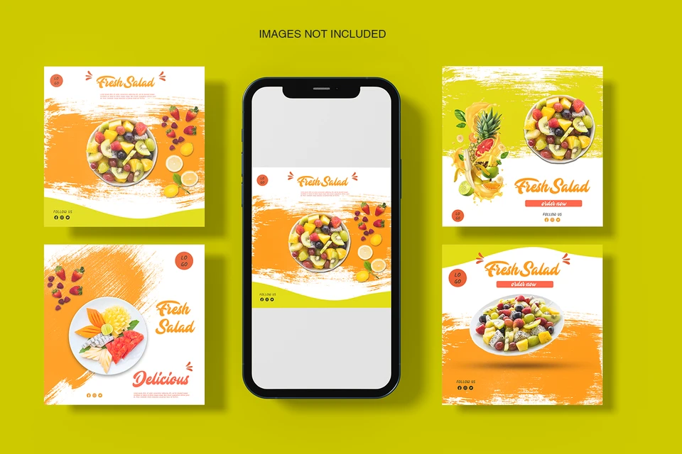 Restaurant-Fruit Salad Social Media Template-22-049