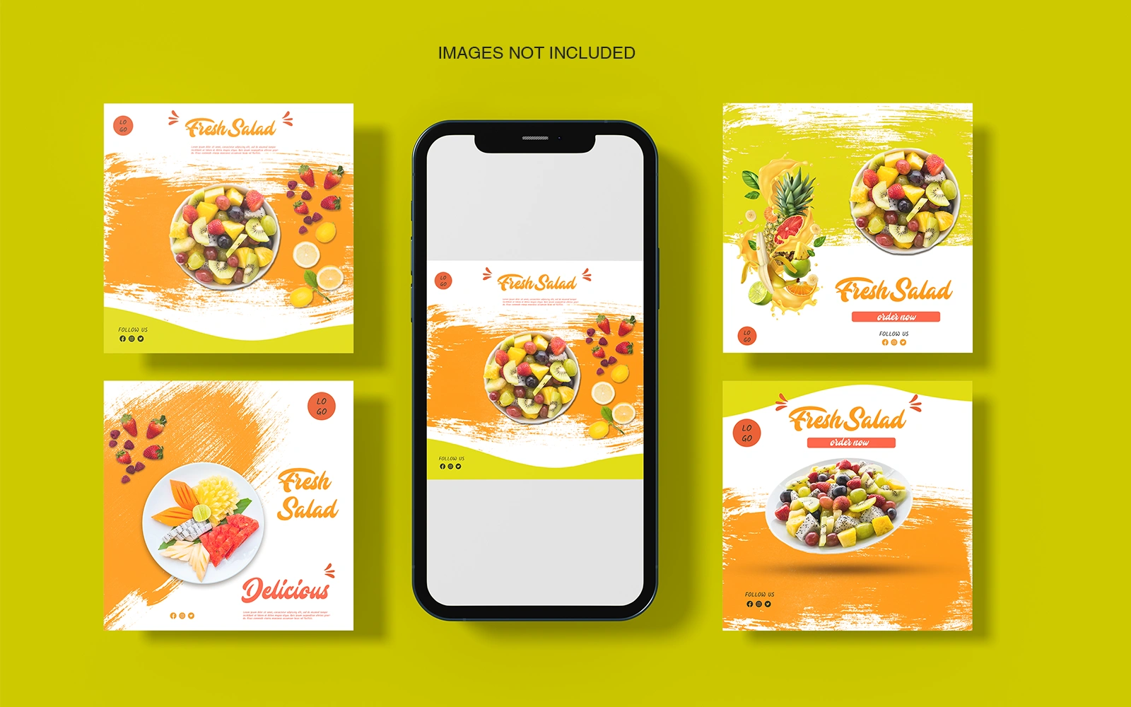 Restaurant-Fruit Salad Social Media Template-22-049 — image 1