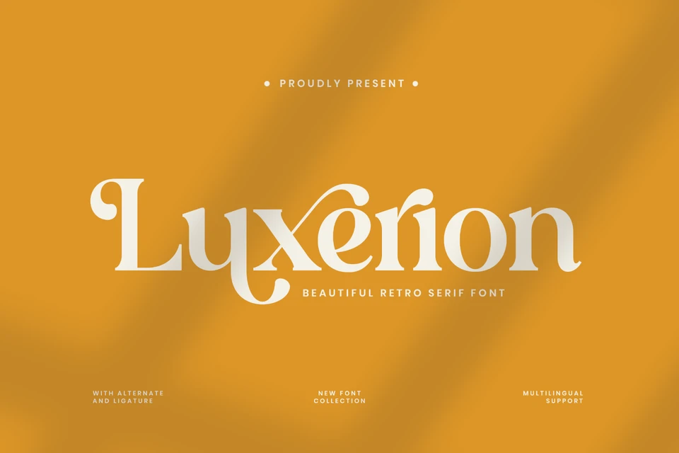 Luxerion - Beautiful Retro Serif Font