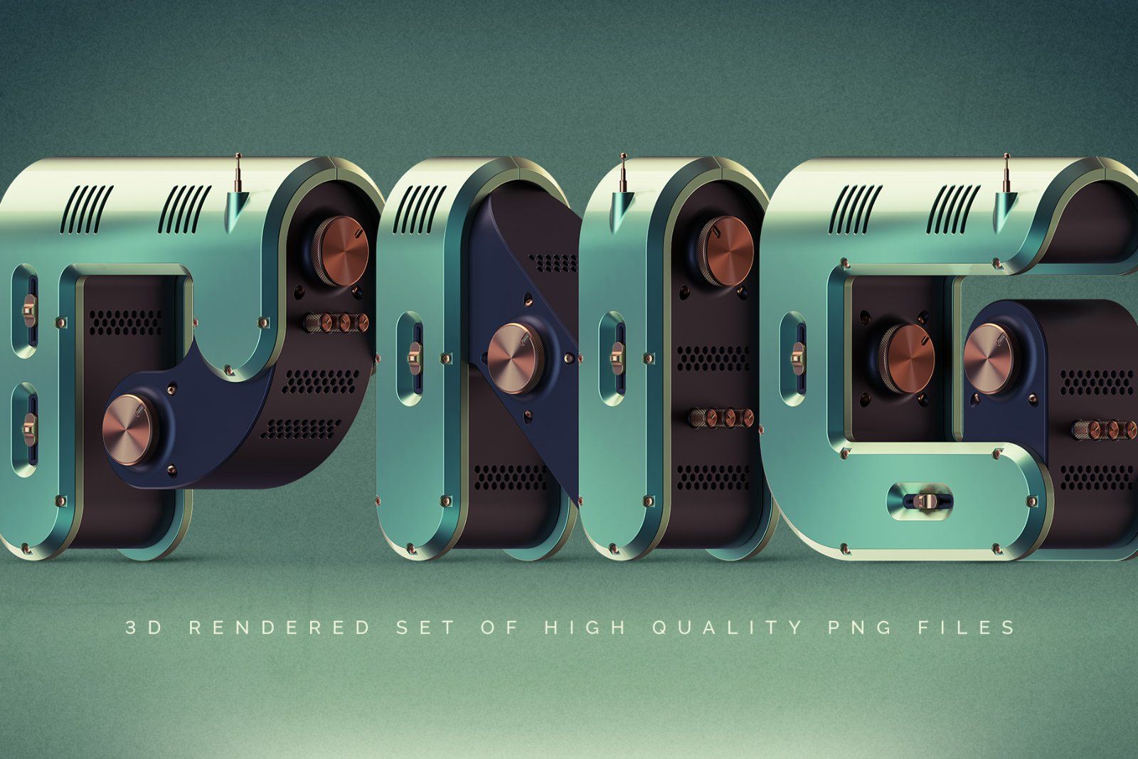 Retro Radio - Color Bitmap Font — image 3