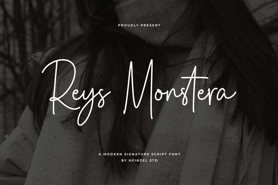 Reys Monstera Signature Script Font