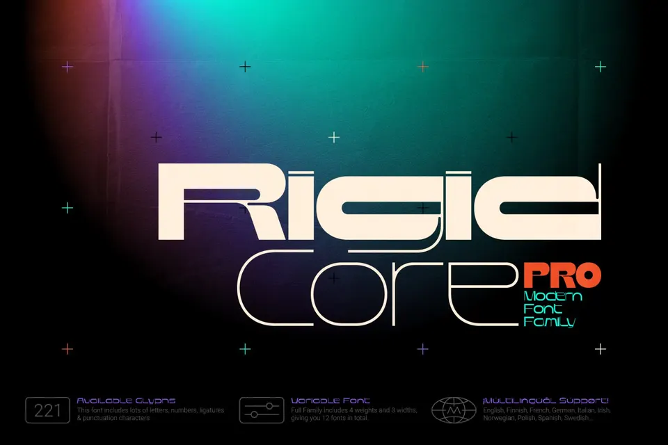 Rigid Core PRO Font Family