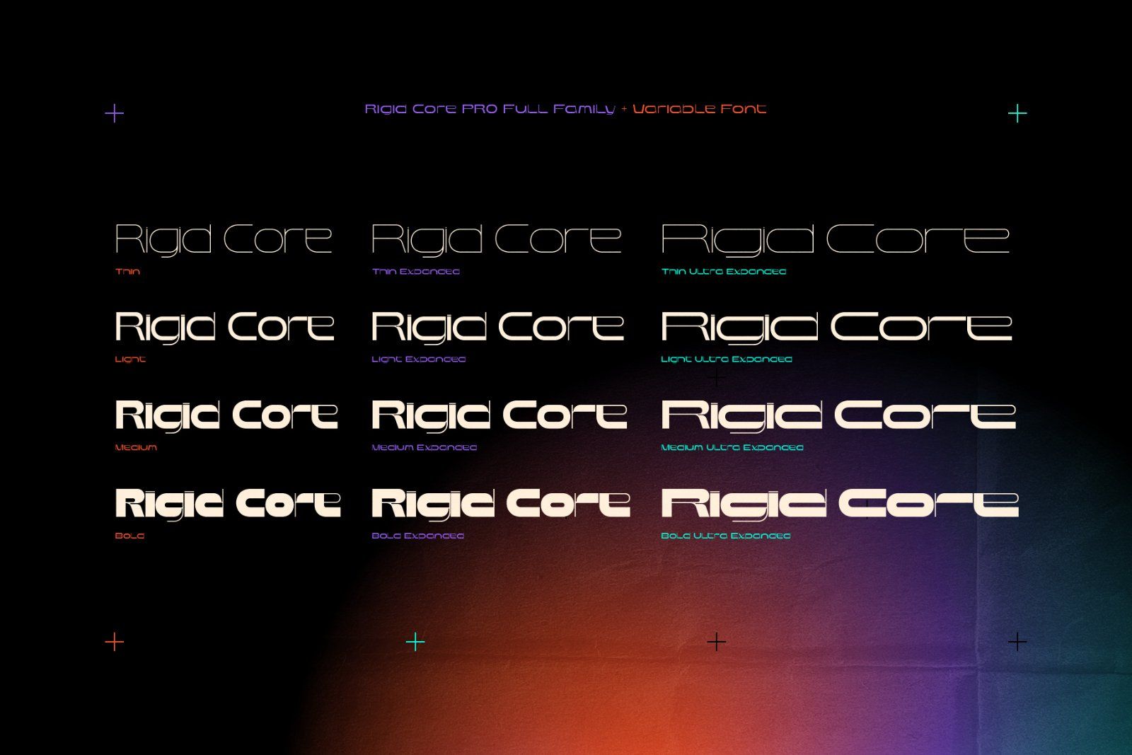 Rigid Core PRO Font Family — image 5