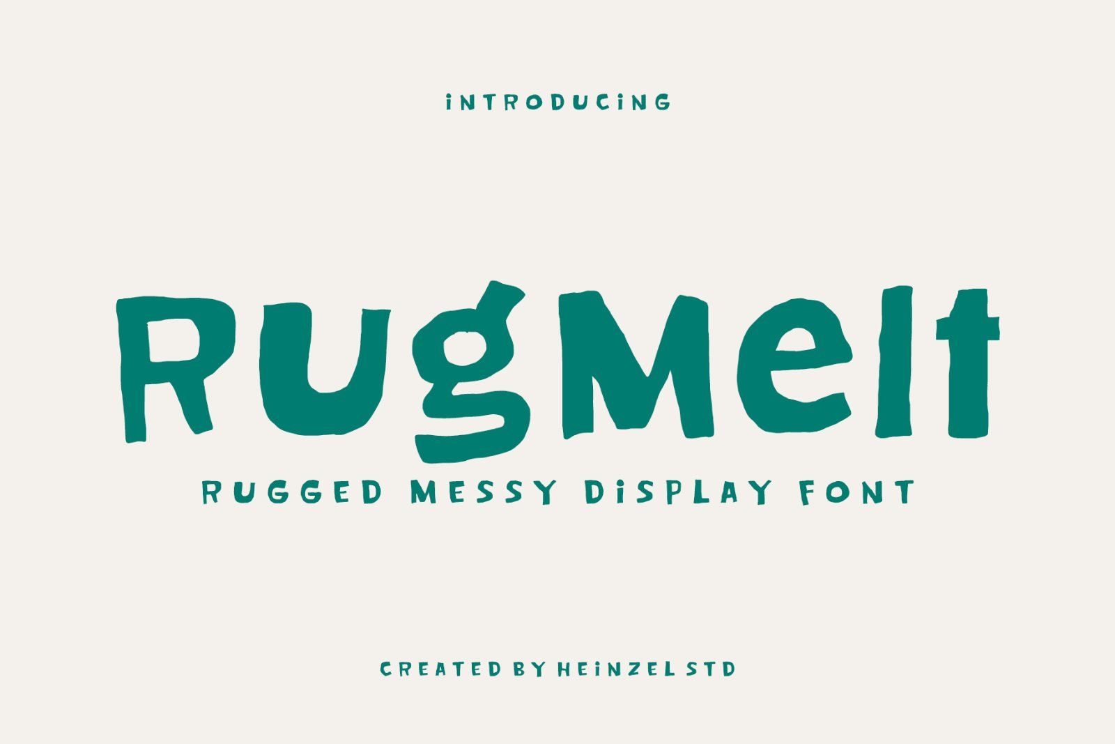 Rugmelt Rugged Messy Display Font — image 1