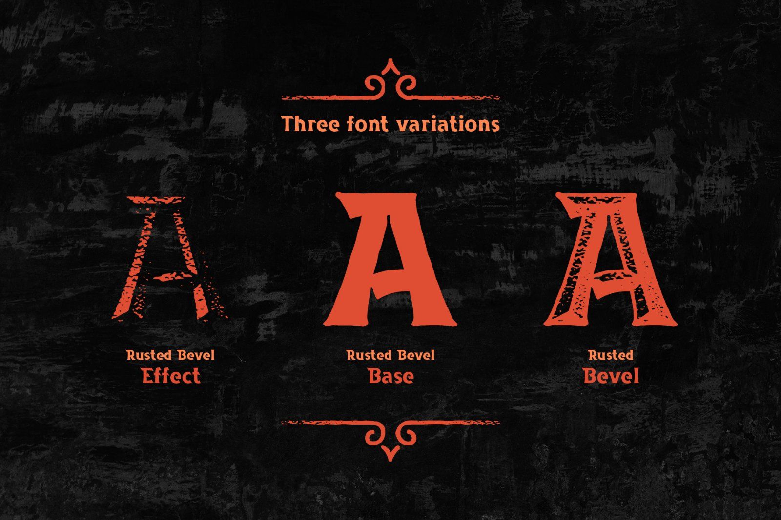 Rusted Bevel Typeface — image 2