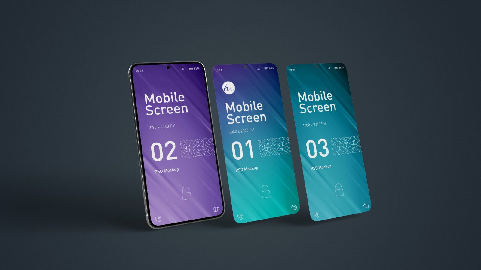 Smartphone Screen Mockup - 5 PSDs