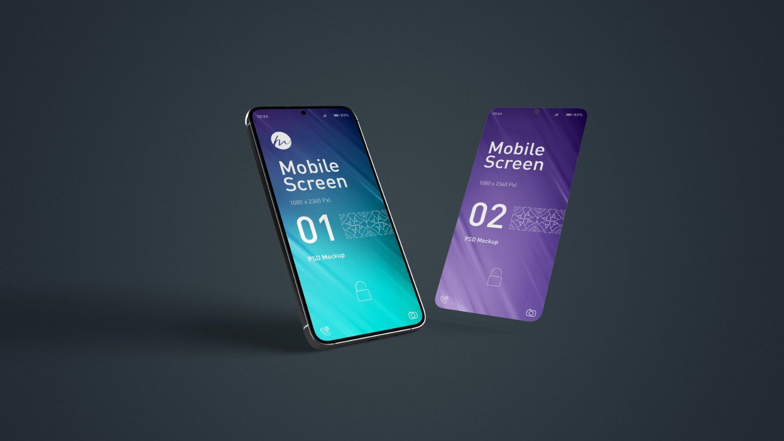 Smartphone Screen Mockup - 5 PSDs