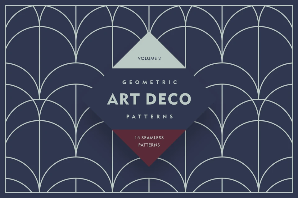 Geometric Art Deco Patterns V2