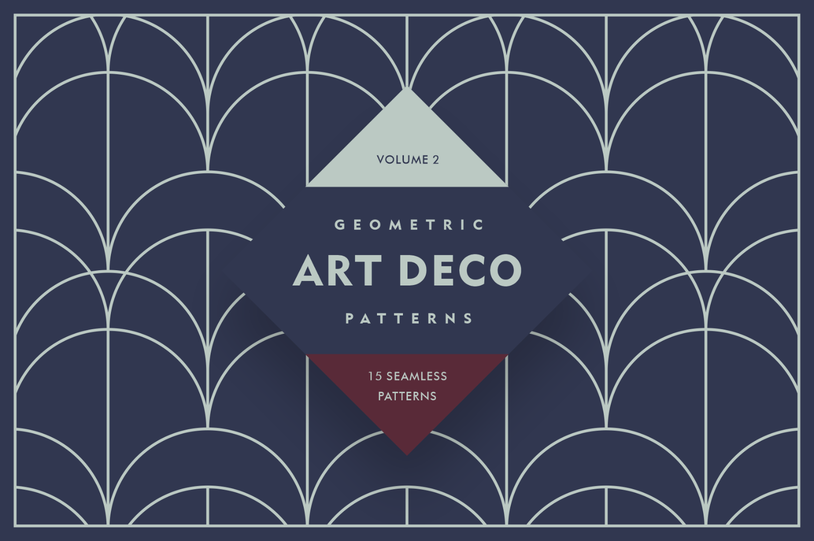 Geometric Art Deco Patterns V2 — image 1