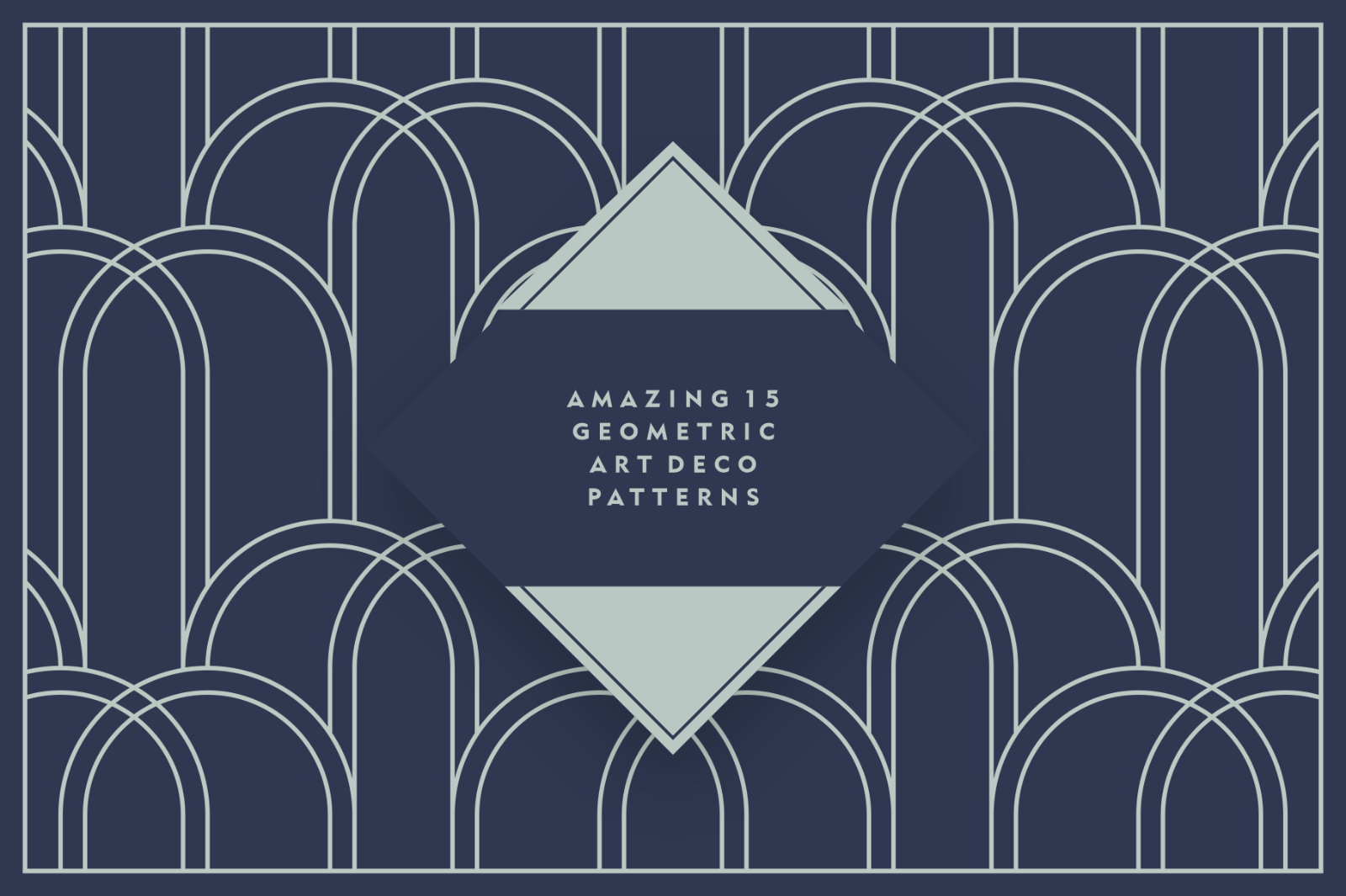 Geometric Art Deco Patterns V2 — image 2