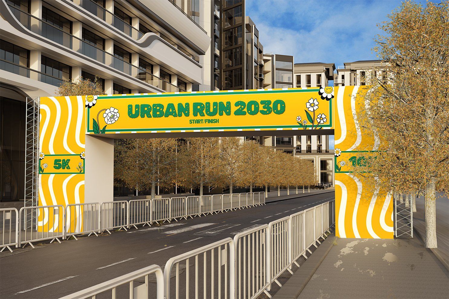 Race Finish Line Gate Mockup — image 3
