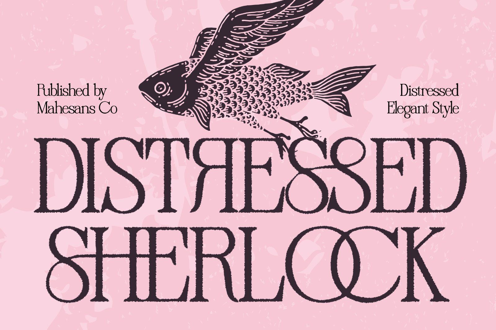 Distressed Sherlock – Elegant Serif