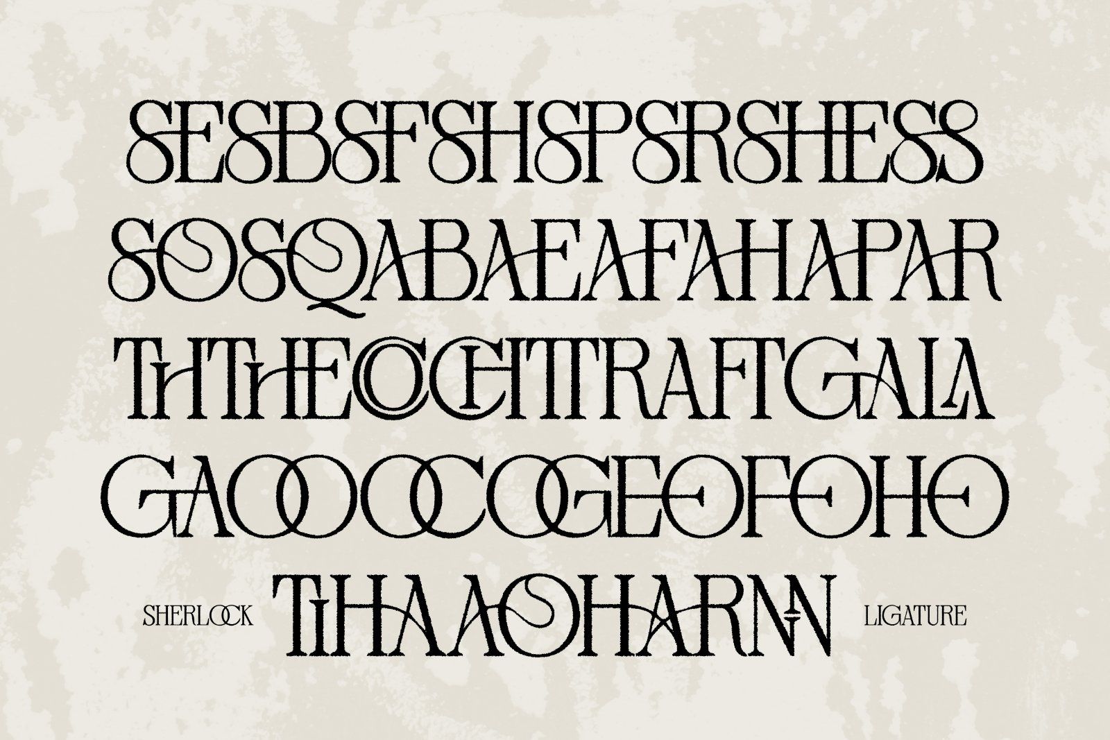 Distressed Sherlock – Elegant Serif
