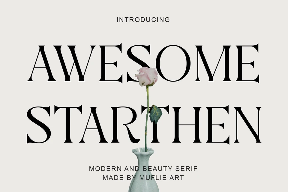 Aweshome Starthen - Modern & Beauty Serif