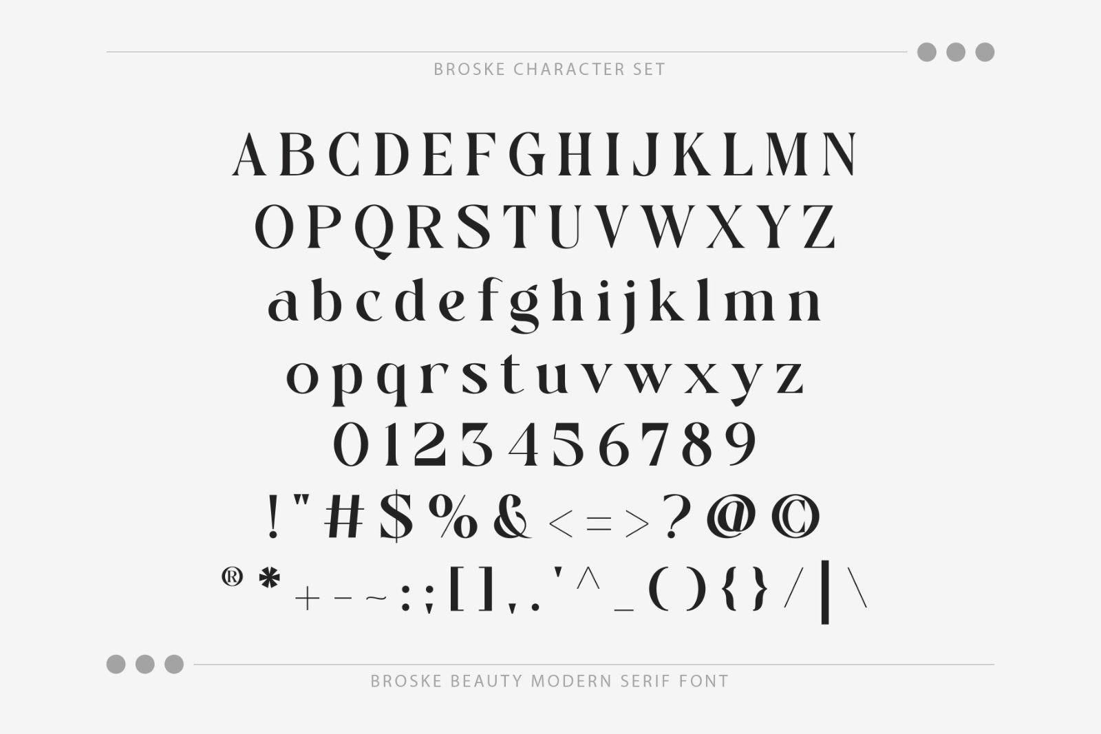 Broske - Beauty Modern Serif