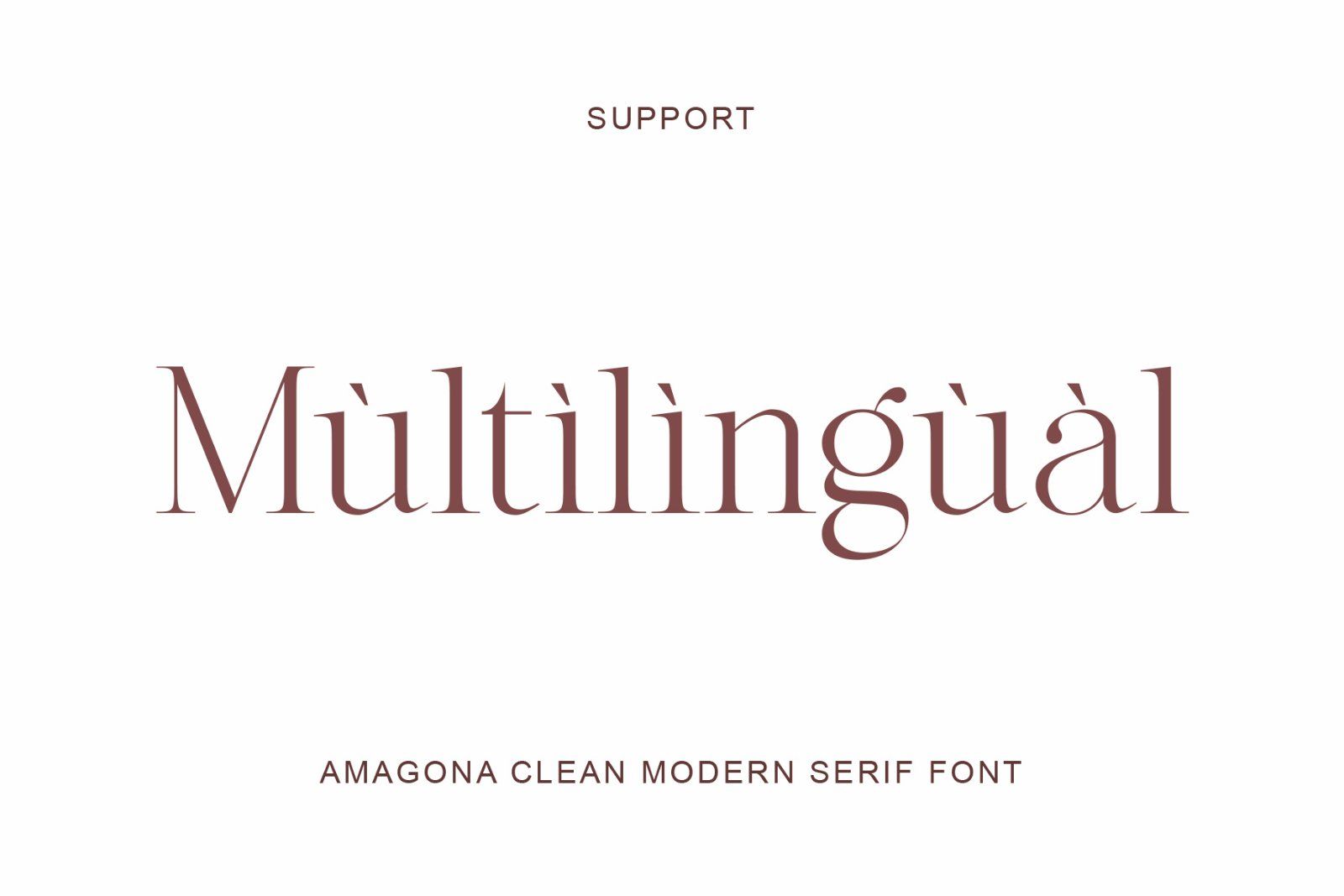 Amagona - Clean Modern Serif Font