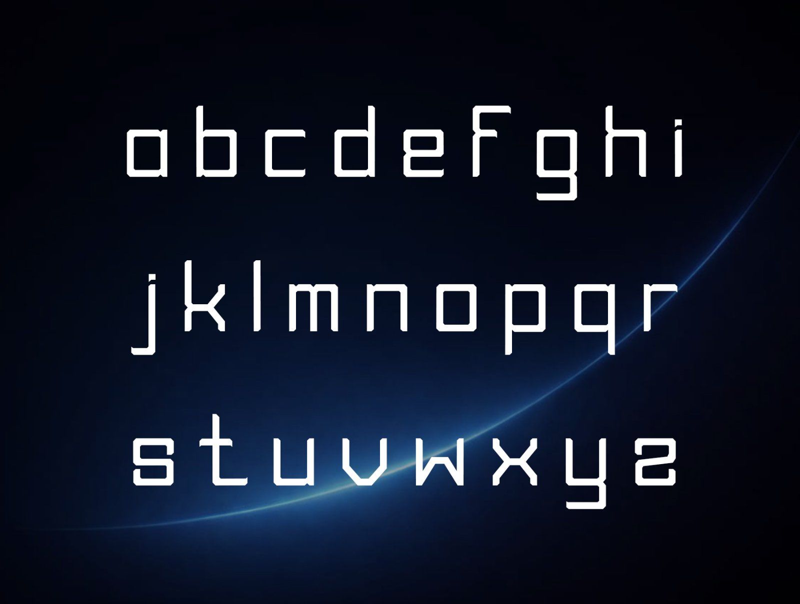 EVOLNIX - A FUTURISTIC FONT