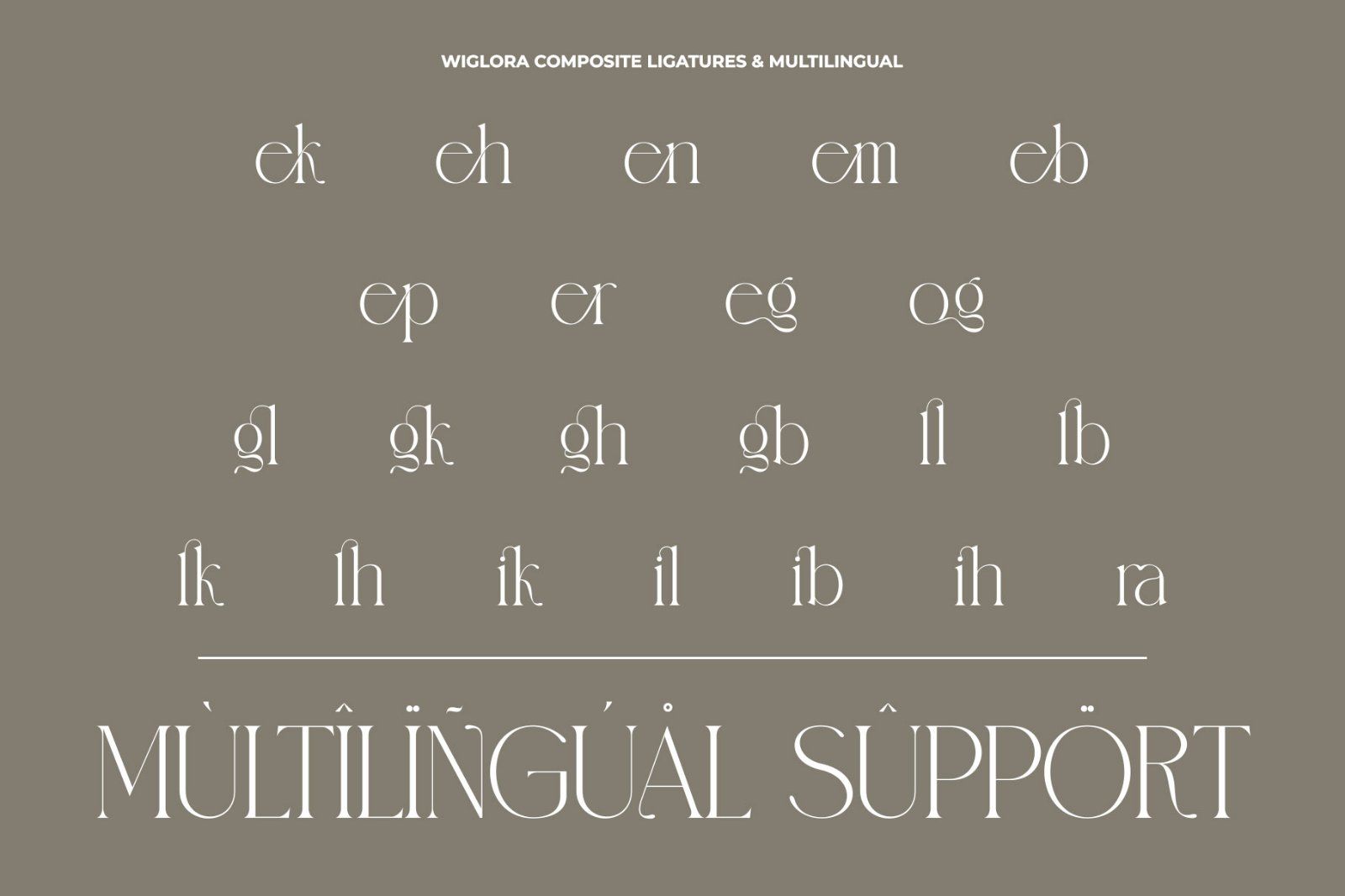 Wiglora Modern Ligature Serif