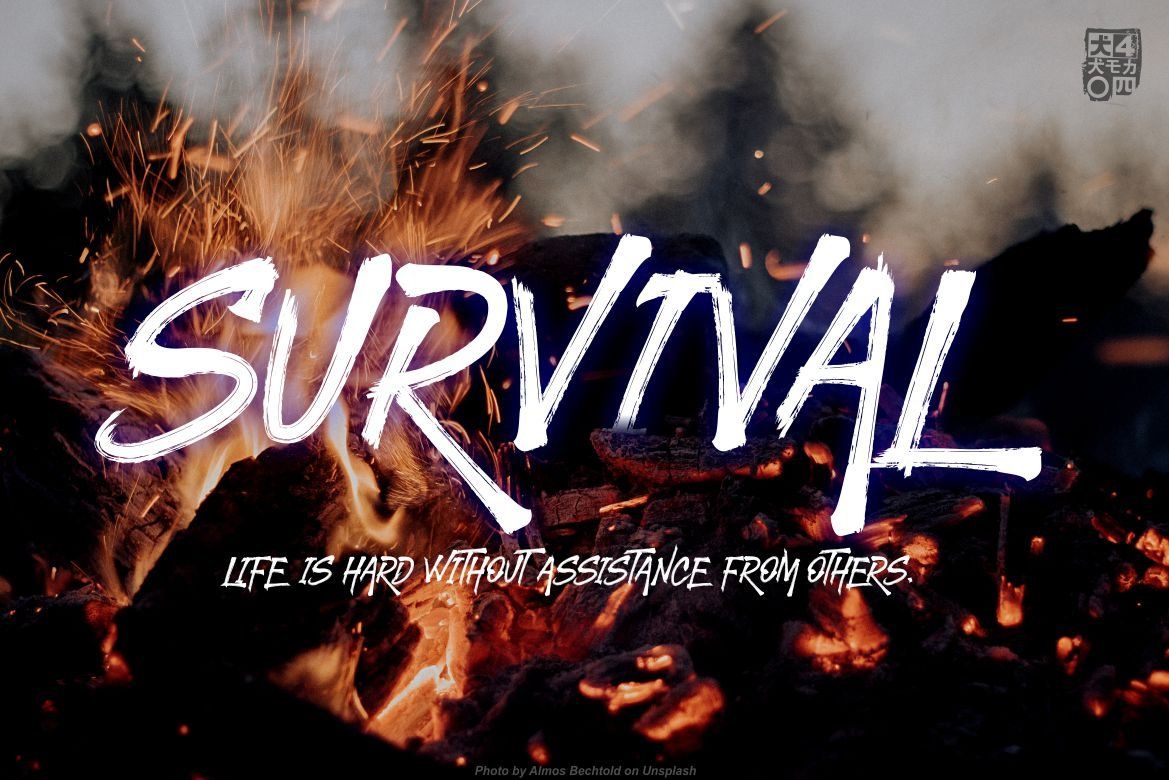 STRONGHOLD Brush font — image 2