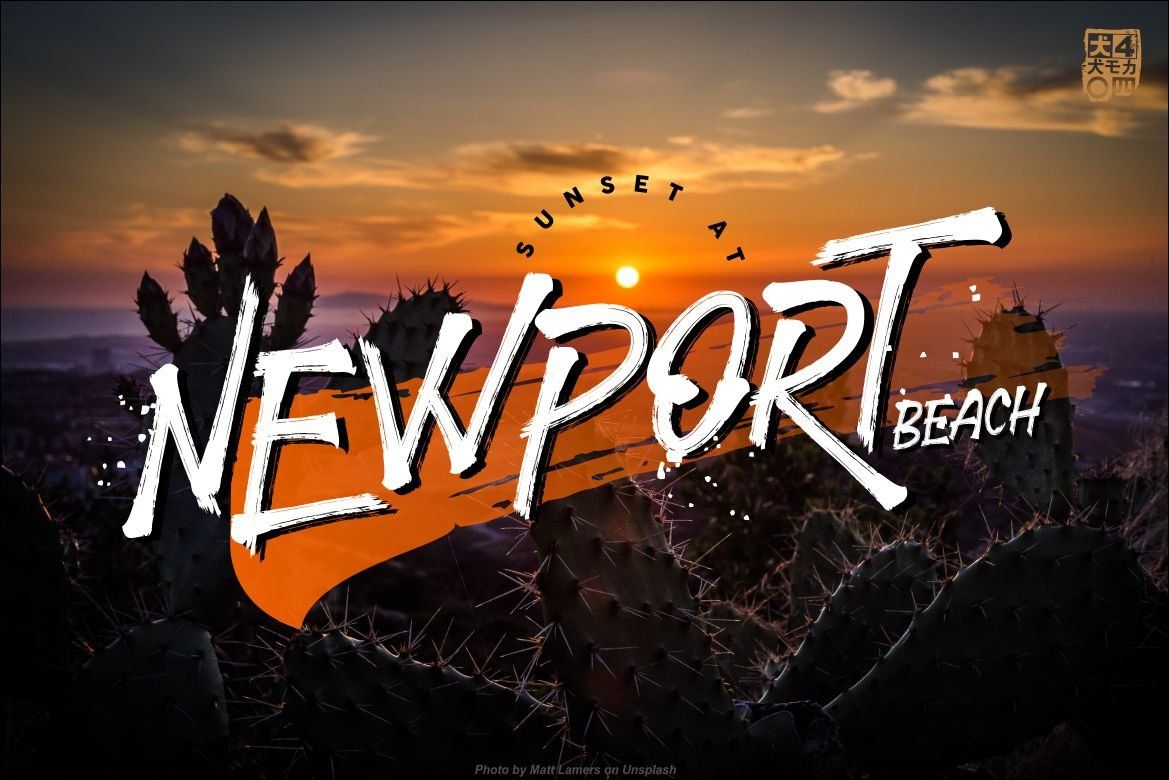 STRONGHOLD Brush font — image 4