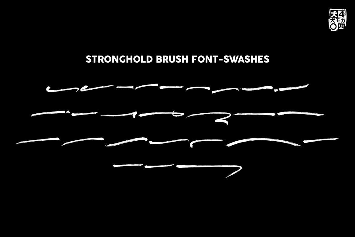 STRONGHOLD Brush font — image 8