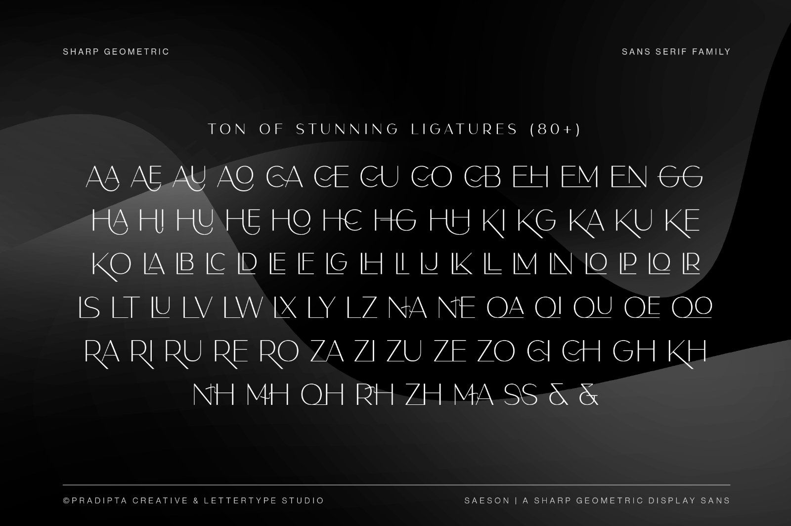 Saeson a Sharp Geometric Display Sans Serif — image 8