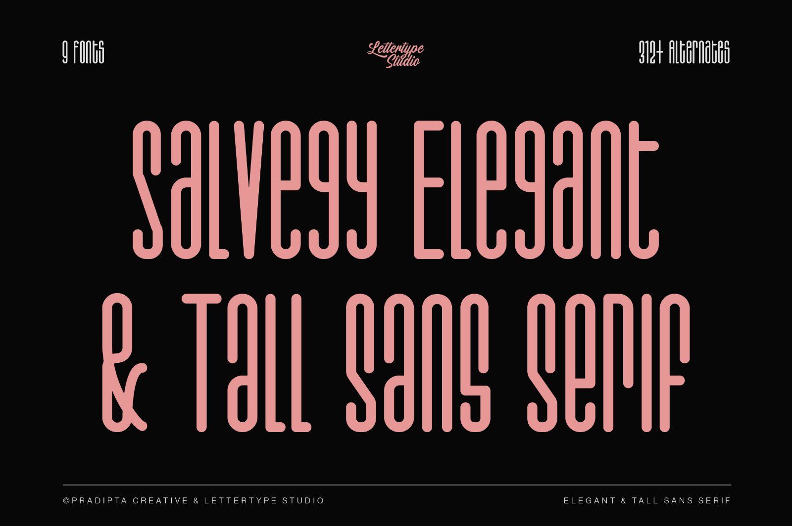 Salvegy Elegant & Tall Sans Serif — image 1