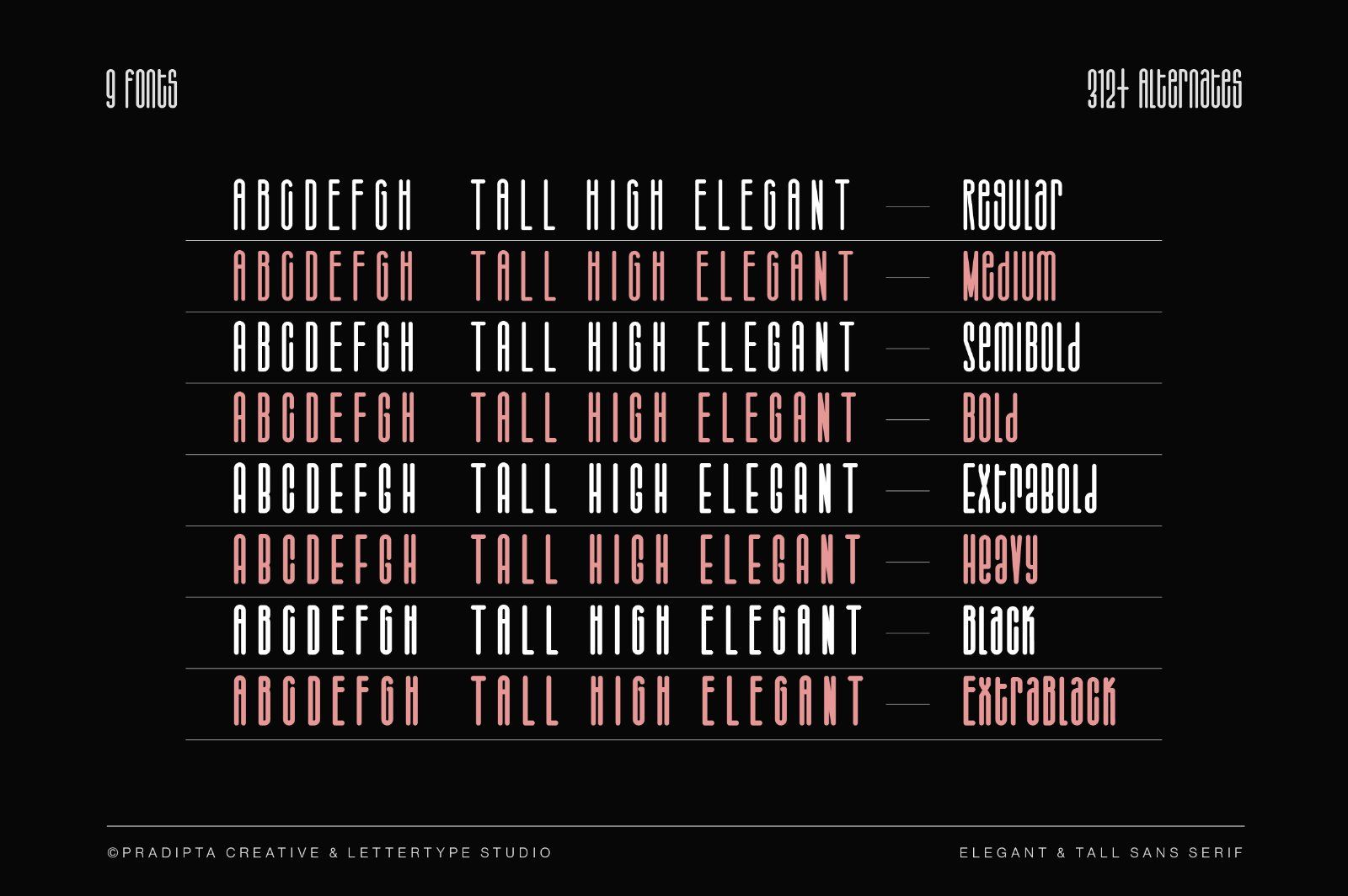 Salvegy Elegant & Tall Sans Serif — image 2