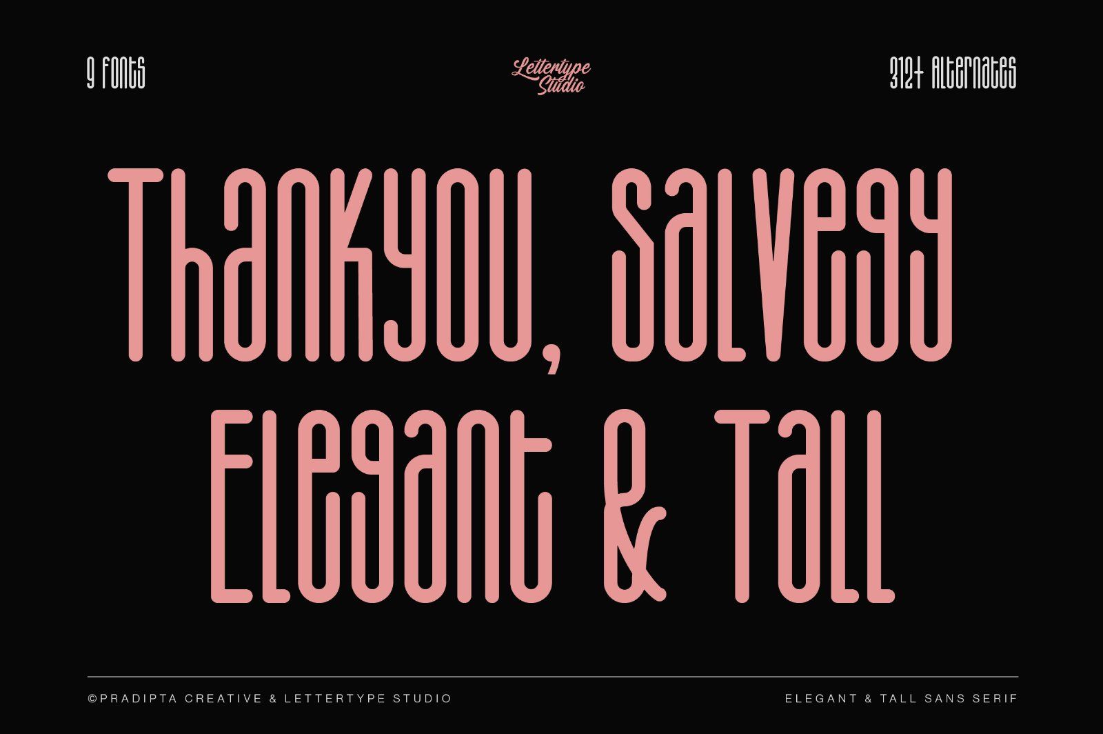Salvegy Elegant & Tall Sans Serif — image 15
