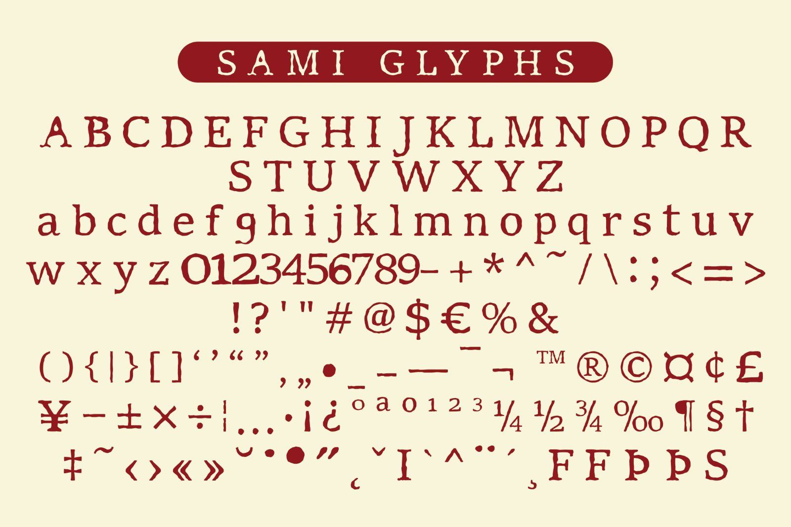 Sami — Whimsical & Hand-Crafted Display Typeface — image 9