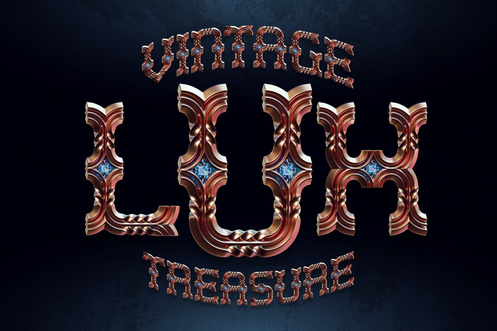 Sapphire Gems - Color Bitmap Font — image 2