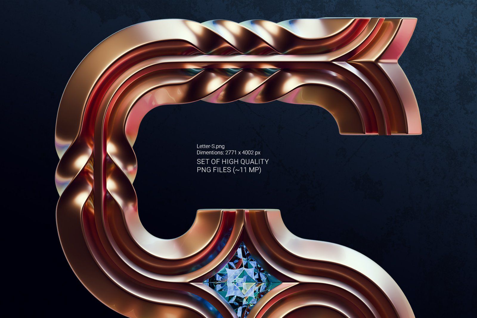 Sapphire Gems - Color Bitmap Font — image 3
