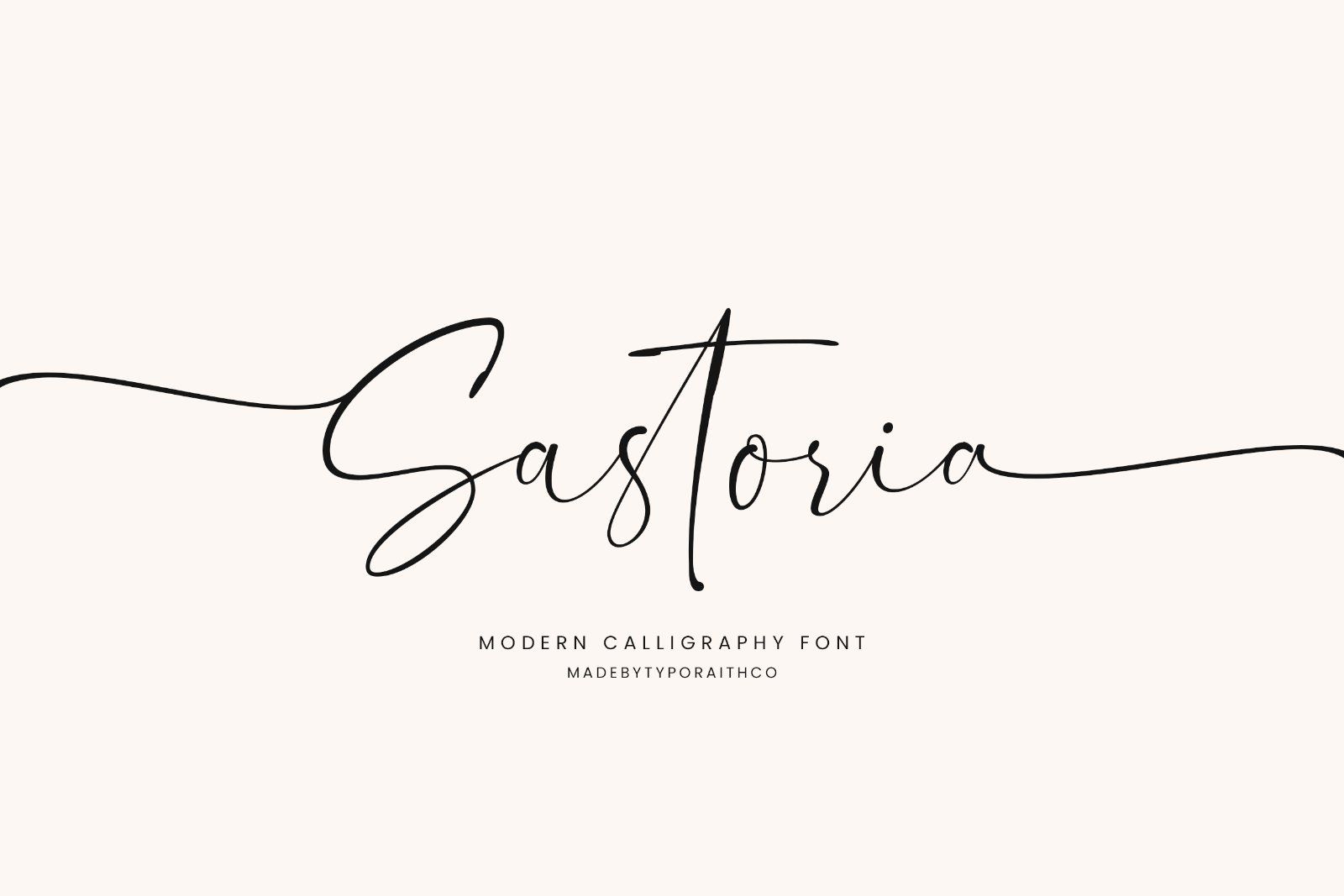 Sastoria | Modern Calligraphy Font