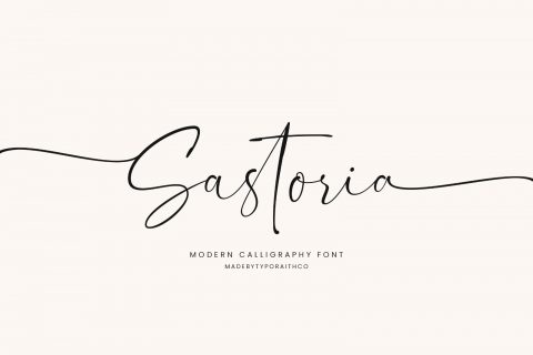 Sastoria | Modern Calligraphy Font