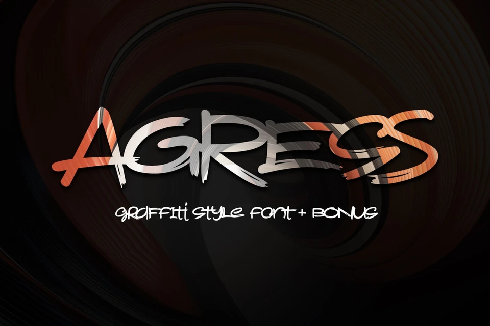 Agress Font with Bonus