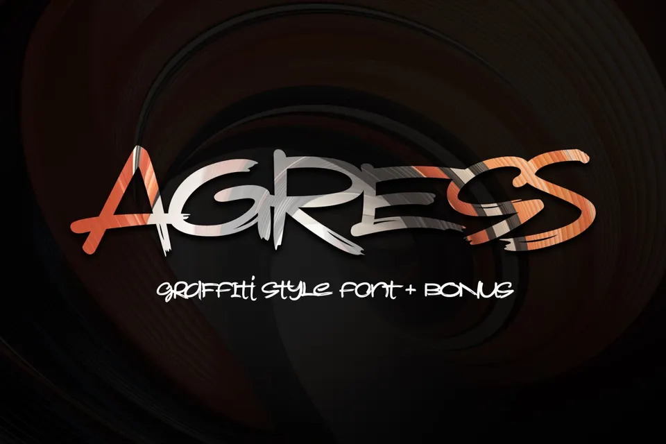 Agress Font with Bonus