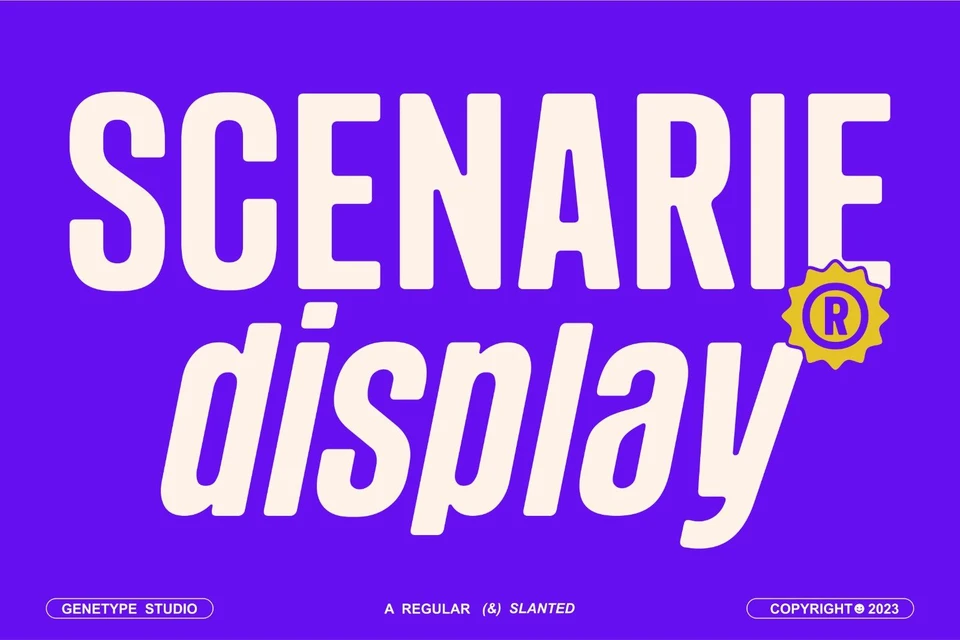 Scenarie Display Typeface