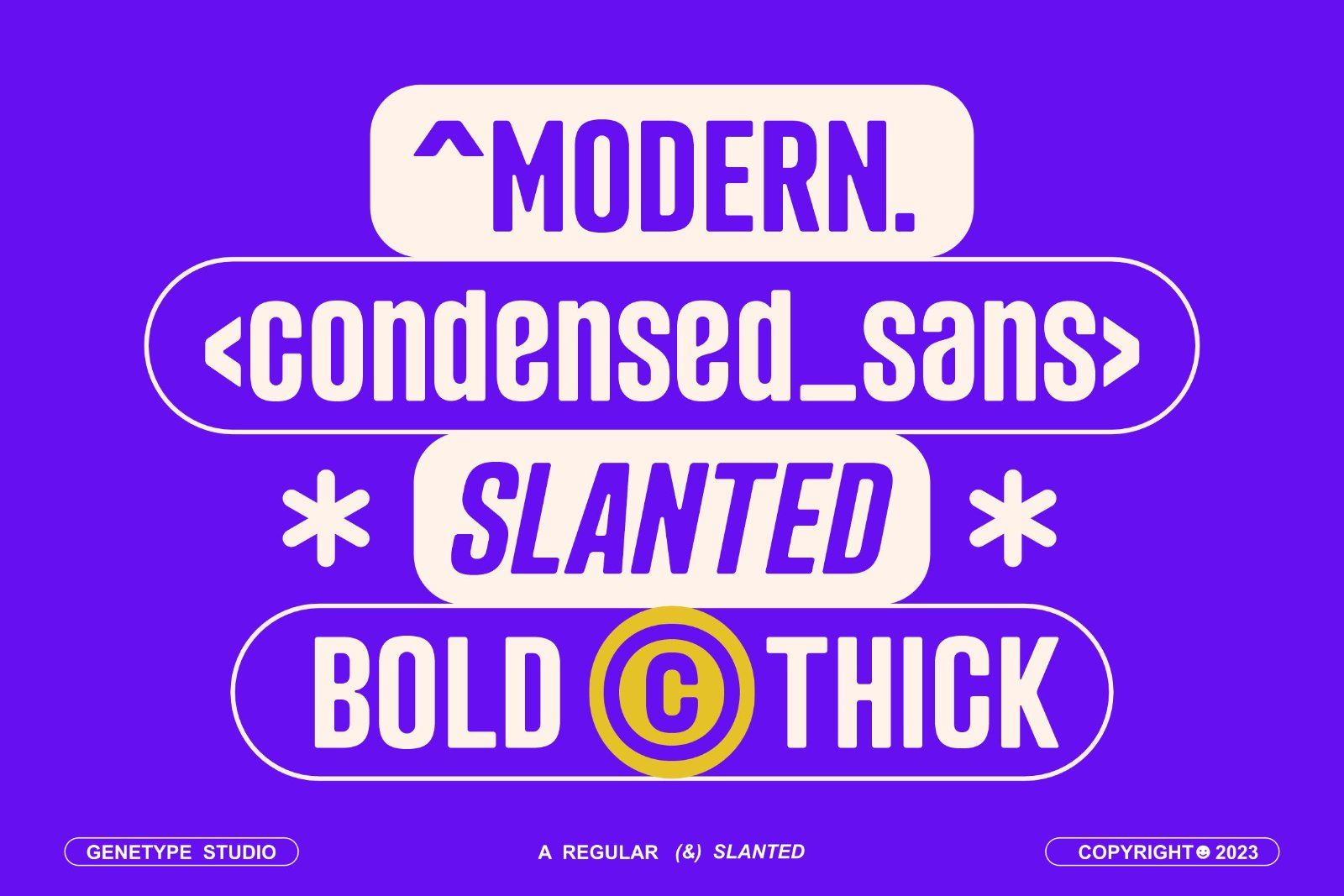 Scenarie Display Typeface